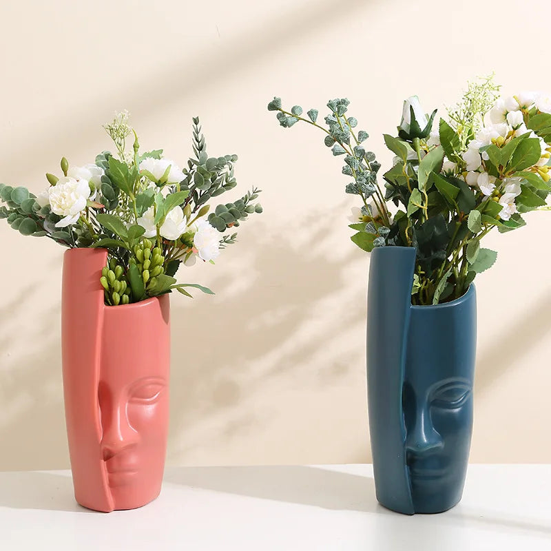 Norvo | Elegant Uknuselig Plastvase for Hjemmedekorasjon & Bryllupsblomsteroppsett