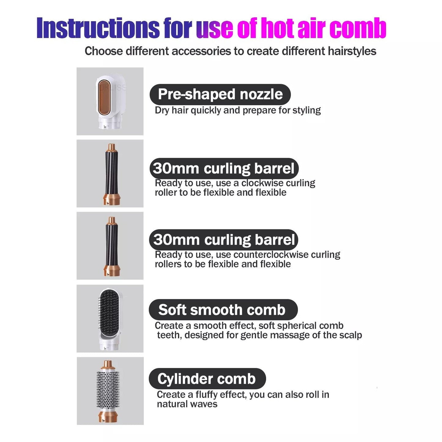 Norvo | FusionStyler Allsidig, Effektiv, Alt-i-ett Hårstyler