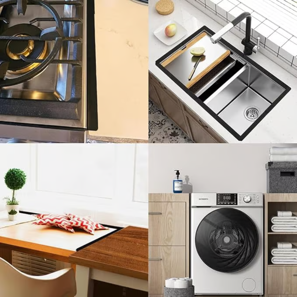 Norvo | UltraSeal Kjøkkenkappdeksler — Ikke mer skittkaos og et glitrende rent kjøkken hver dag uten stress!