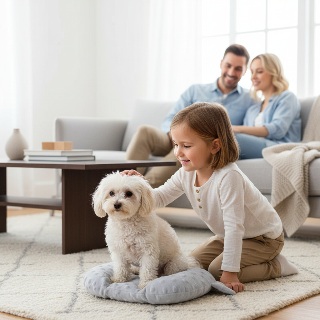 Norvo | Cozy U Formet Tegneserie Søvnpute for Små Hunder