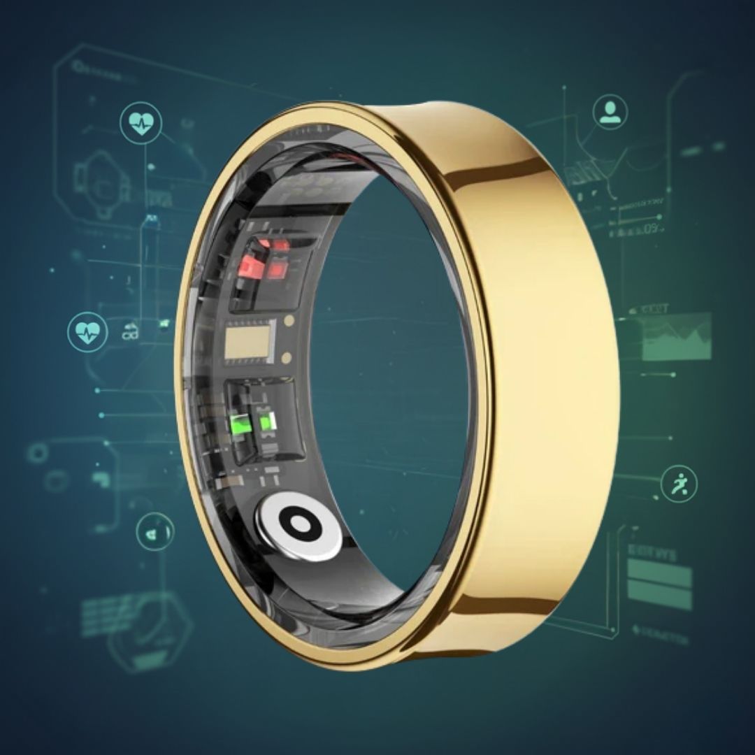 Norvo | Smart Ring Søvn- og Velvære Tracker - Vanntett Fitness Tracker Ring for Aktive Livsstiler - Helseovervåkingsenhet