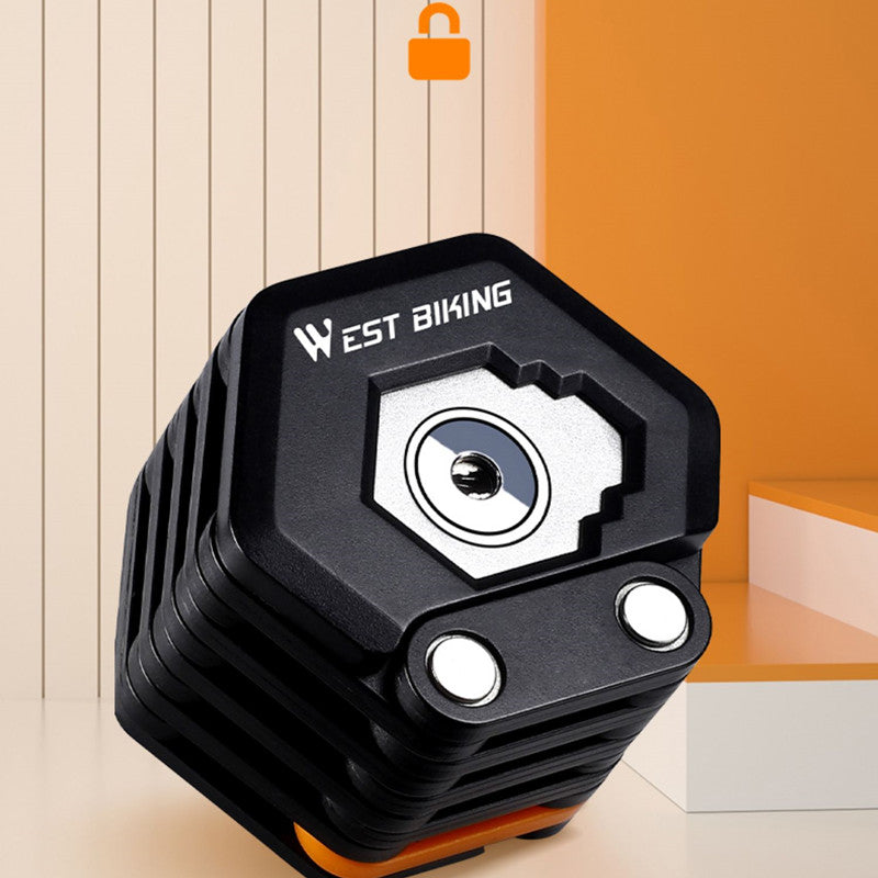 Norvo | Bærbar Sammenleggbar Sykkelås Tyveri-Beskyttelseslås