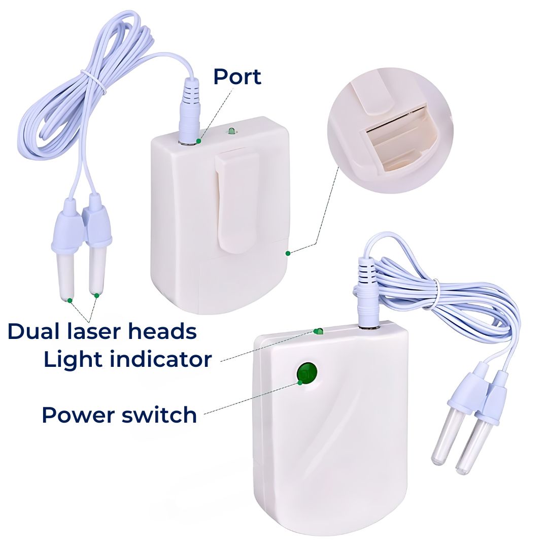 Norvo | Infrarød terapienhet for allergisk rhinitt og rennende nese lindring, komfortabel behandling av nasal overbelastning