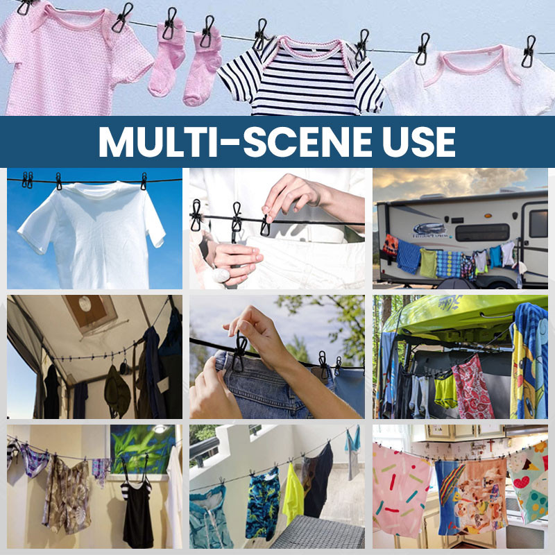 Norvo | Bærbar elastisk reise klesstativ