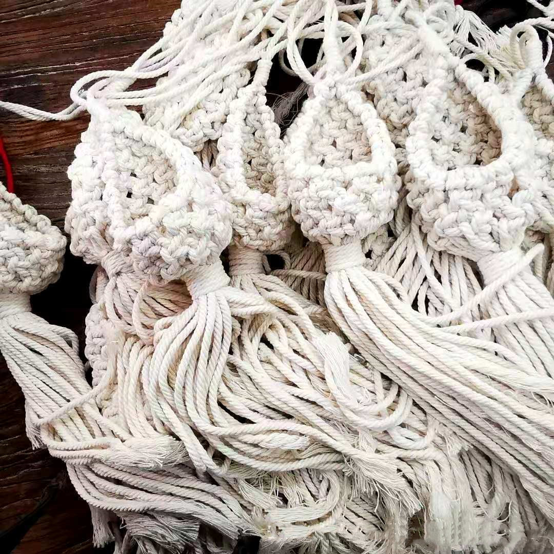 Norvo | Håndlaget Makrame Plantehenger – Dekorativ Oppheng for Planter i Boho Stil