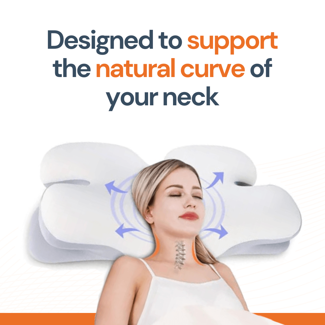 Norvo | Ergonomisk Cervical Pillow | Memory Foam, Nakkestøtte & Ideell for Rolig Søvn