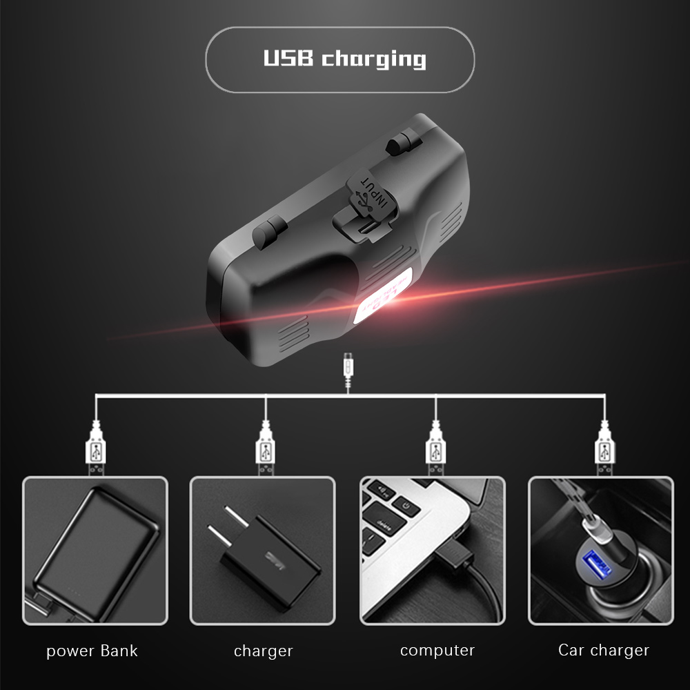 Norvo | Oppladbar LED Hodelykt med Hvitt, Rødt og Grønt Lys – Kraftig Hodelykt med USB og Batteri