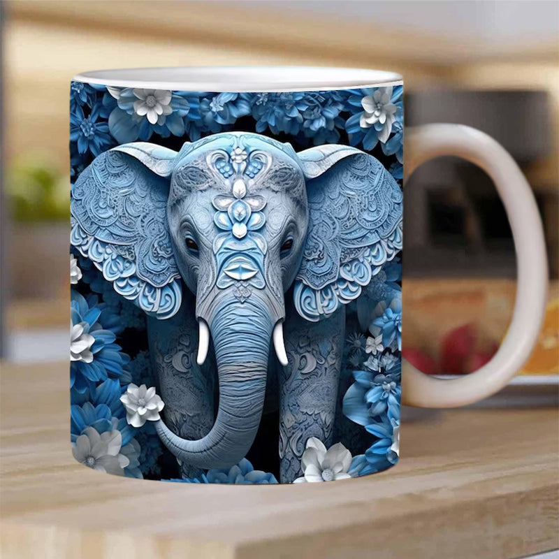 Norvo | 3D Elefant Blomsterkopp
