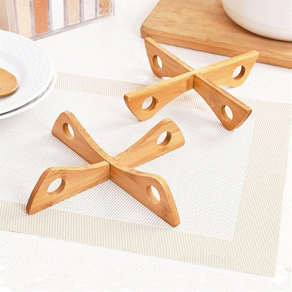 Norvo | Bambus Blomsterpotte Stativ & Dampe Rist