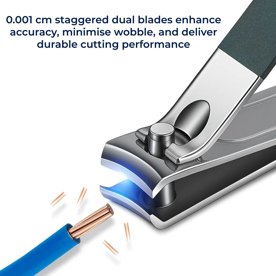 Presise neglet trimming – Holdbart rustfritt stål – Kompakt design – Ideell for reise, hjem og daglig pleie Norvo