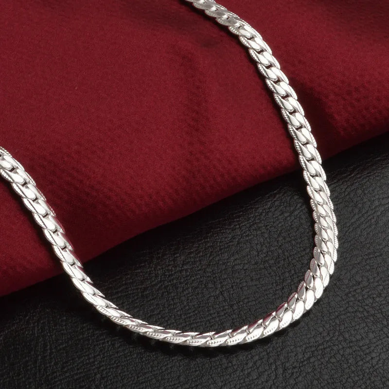Norvo | Sterling Silver Chain Necklace for Women Elegant Gift