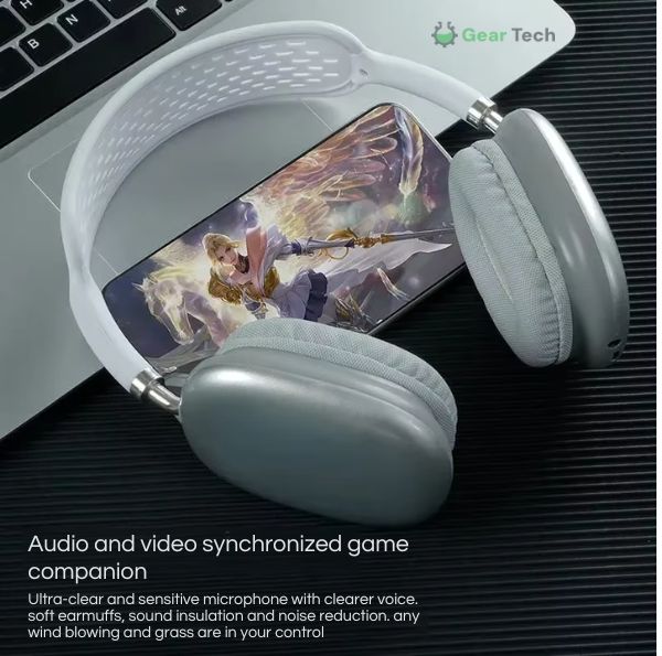 Norvo | PRO Trådløse Hodetelefoner | Krystallklar Lyd, Ultimat Komfort & Opptil 40 Timer Batterilevetid for Hjemmebruk og På Farten