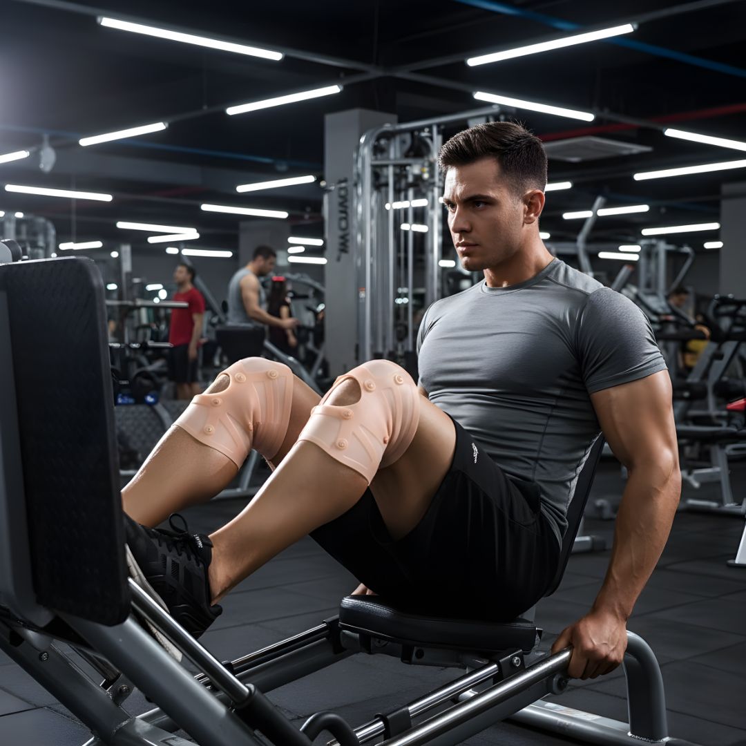 Stimulerer sirkulasjon for rask gjenoppretting – Silikong Anti-Sklisikker Passform – For løping og leddgikt smerte Norvo