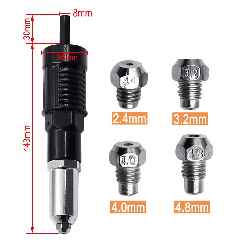 Norvo | Profesjonell Rivepistol Adapter Sett