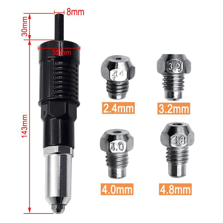 Norvo | Profesjonell Rivepistol Adapter Sett