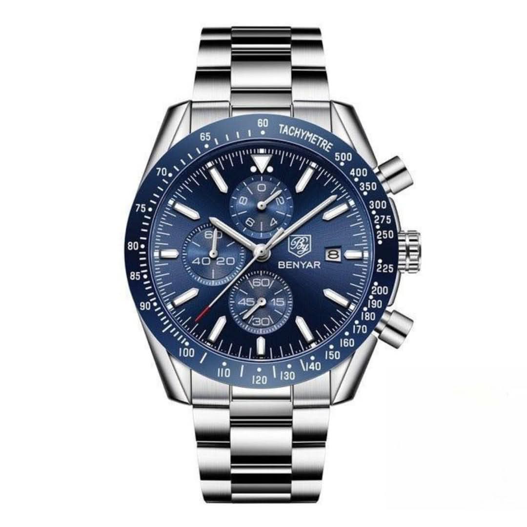 Norvo | Herres vannavstøtende kvartsur med lærrem