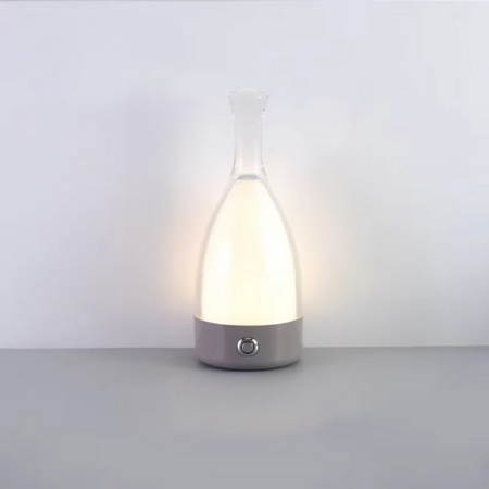 Norvo | Vinflaske Skrivebord Lampe med Bluetooth Høyttaler – Oppladbar Moderne Kveldsbelysning