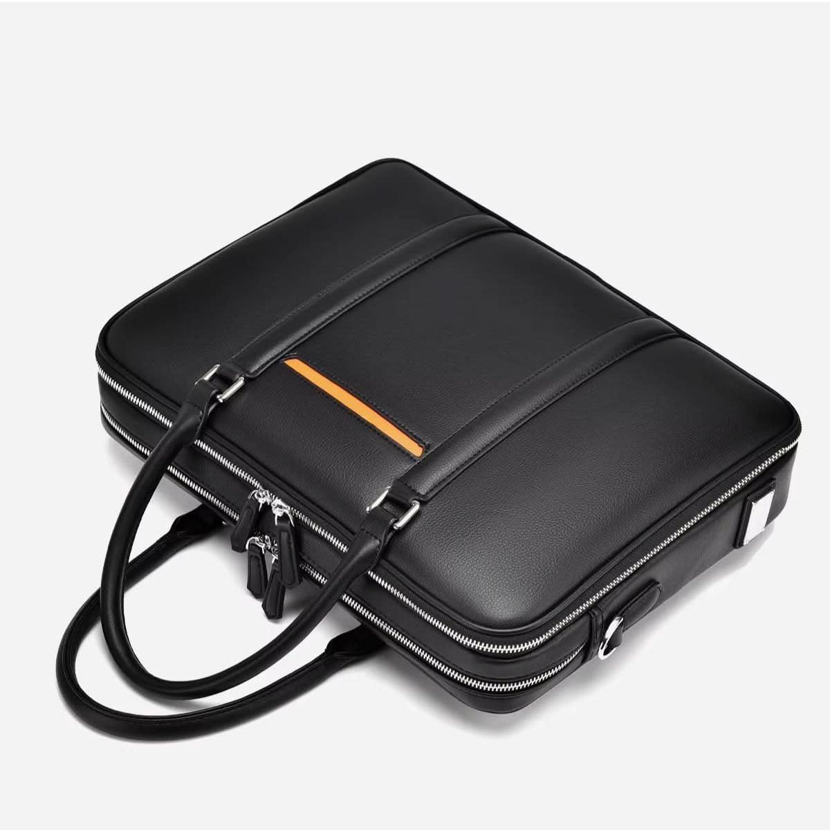 Norvo | Manhattan Læder Forretnings Laptop Dokumentmappe Crossbody Håndtaske