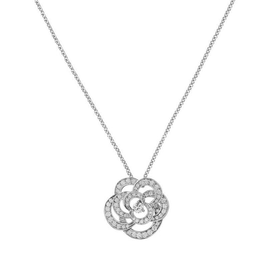 Norvo | Rose Rhinestone Armbånd og Halskjede