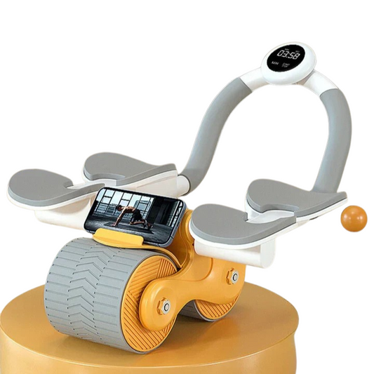 Norvo | Abdominal Muscle Training Device | Ergonomisk, 360° Bevegelse & Praktisk Telefonholder for Total-Kropp Trening hjemme