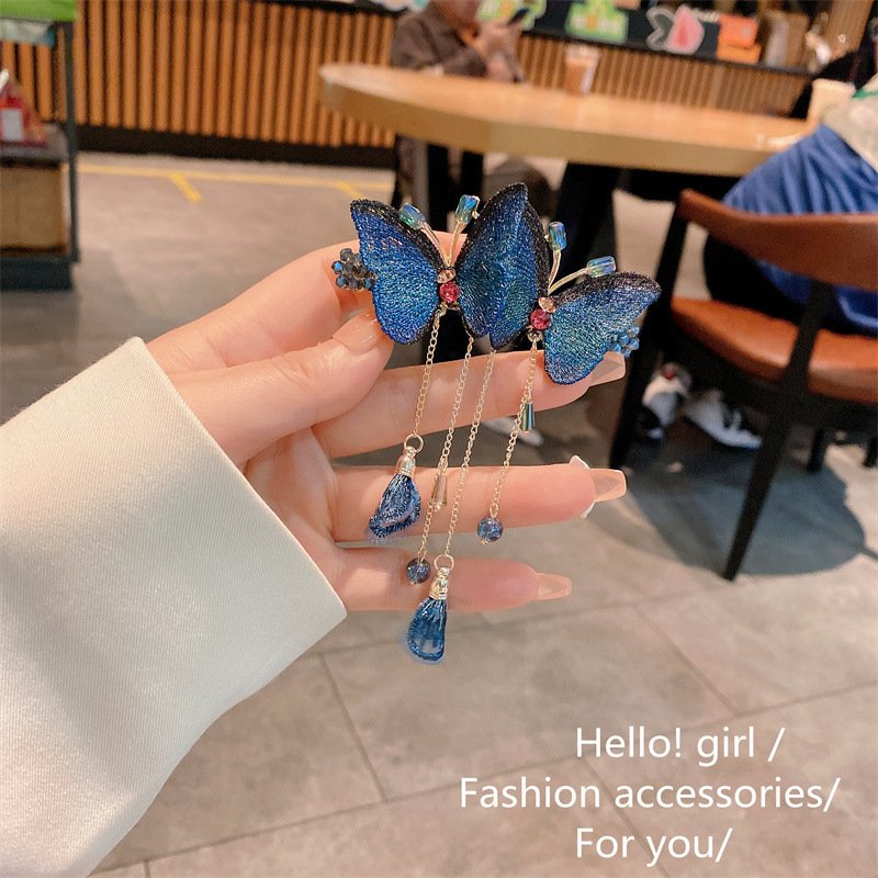 Norvo | Drømmende sommerfugl hårklemme med franser