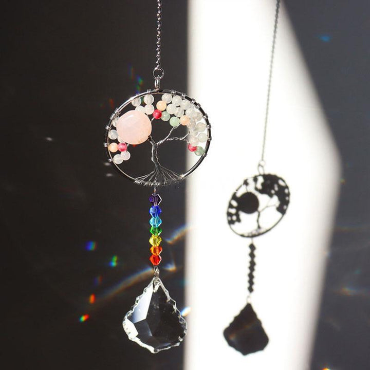 Crystal Wind Chime Tree Of Life Suncatcher | Norvo