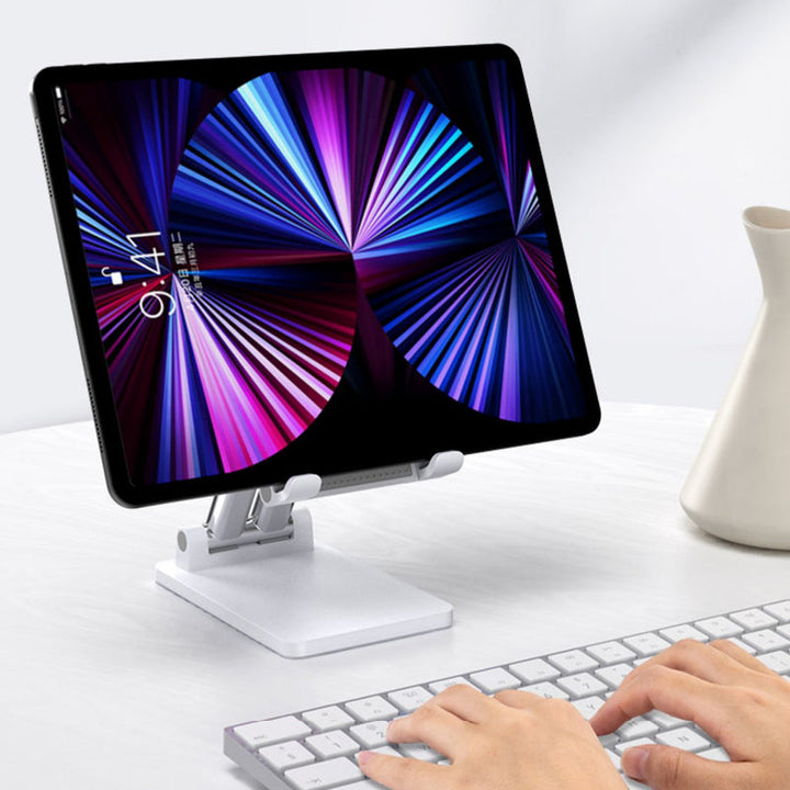 Norvo | Justerbar Ergonomisk Sammenleggbar Tablet/Telefon Stativ