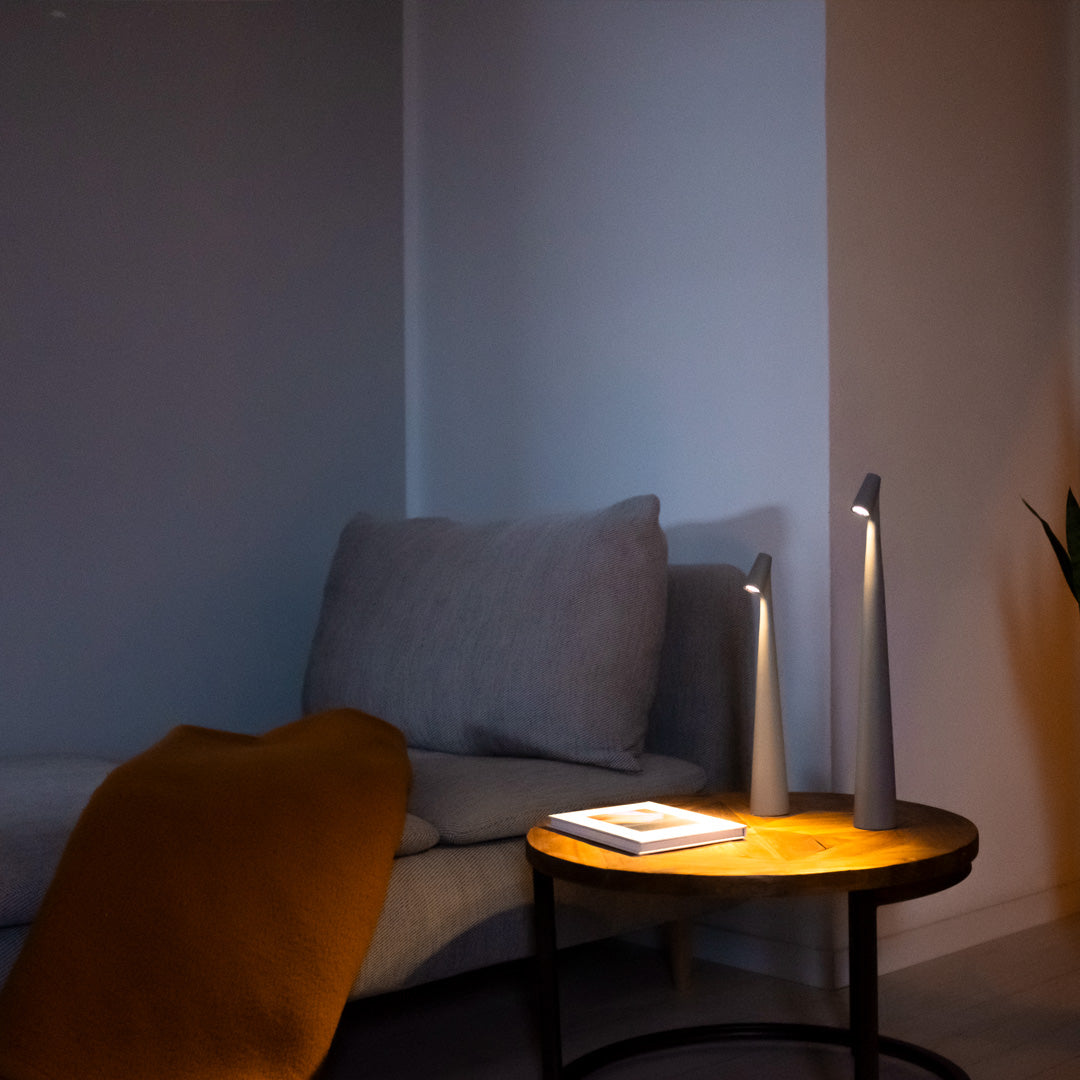 Norvo | Bordlampe Moderne Rød Metall LED Lys