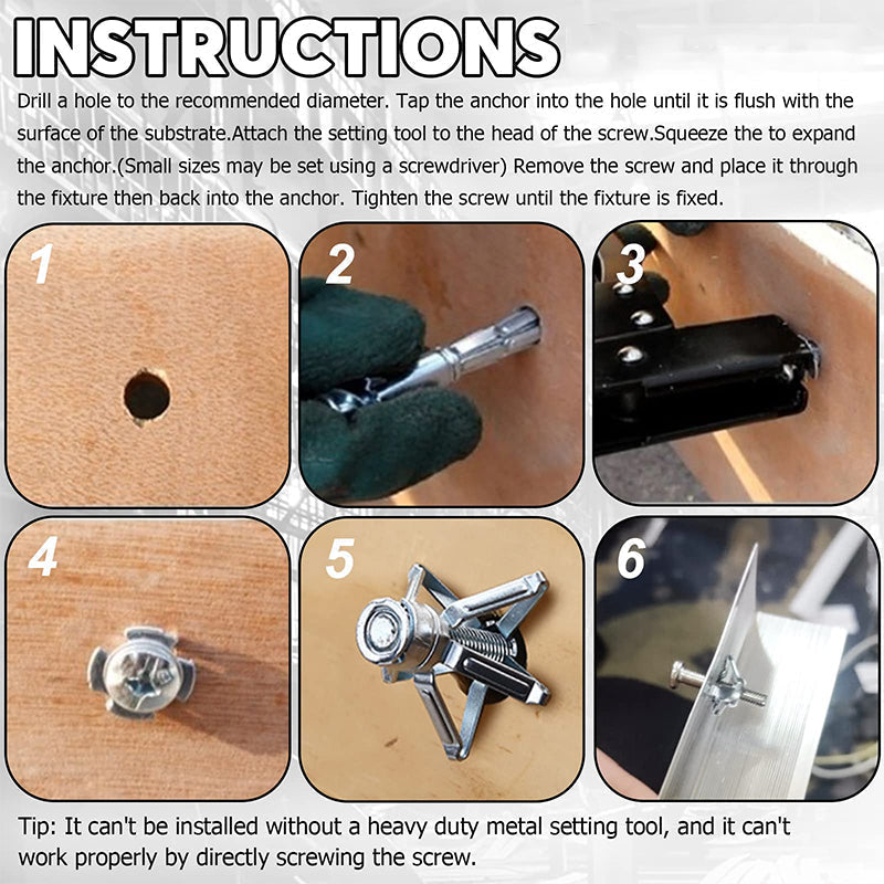 Norvo | Ekspansjonsbolt Petal Nut (50 stk)