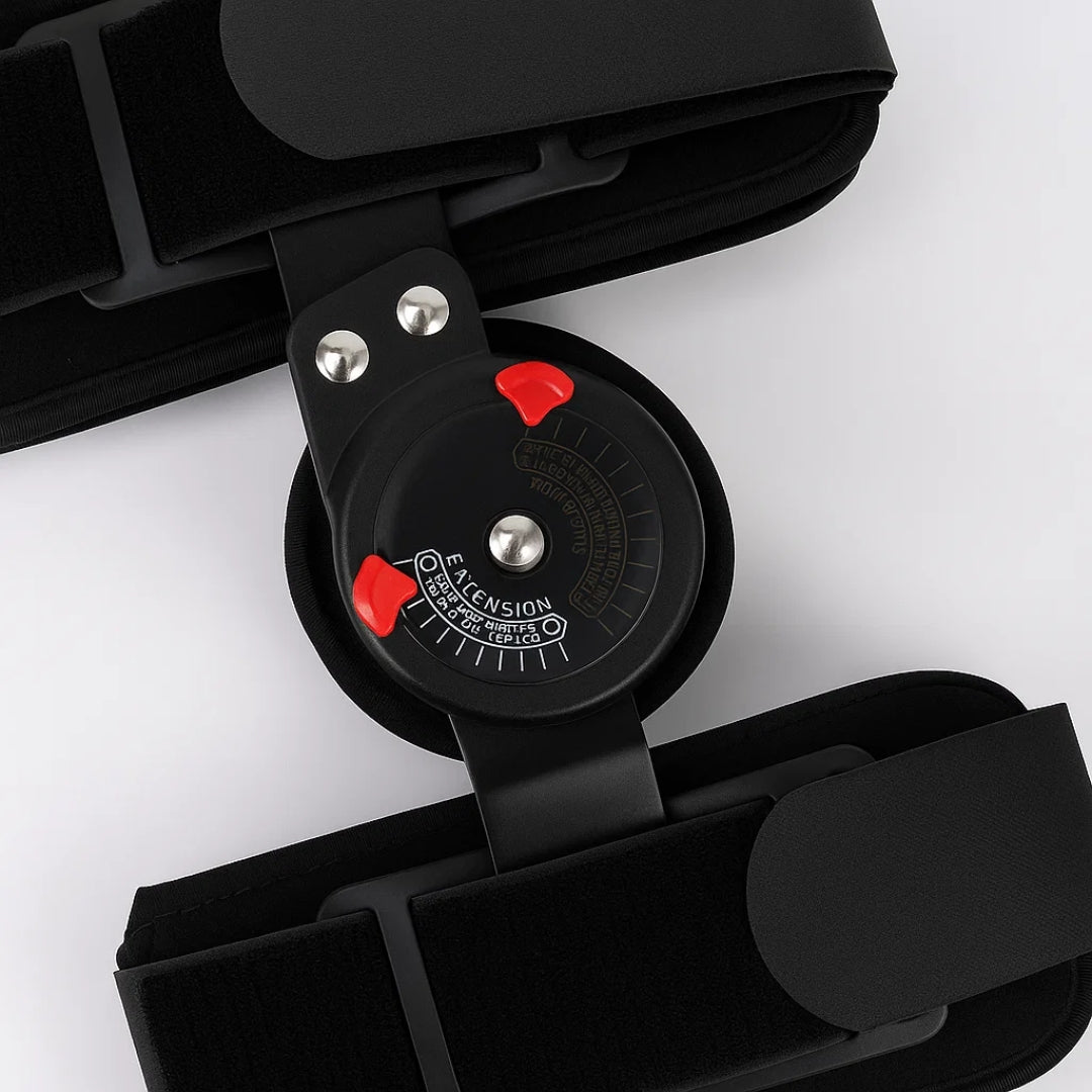 Justerbar benstabilisator – Polstret mykt stoff – Smertelindring, rehabilitering og hverdagsbevegelse Norvo