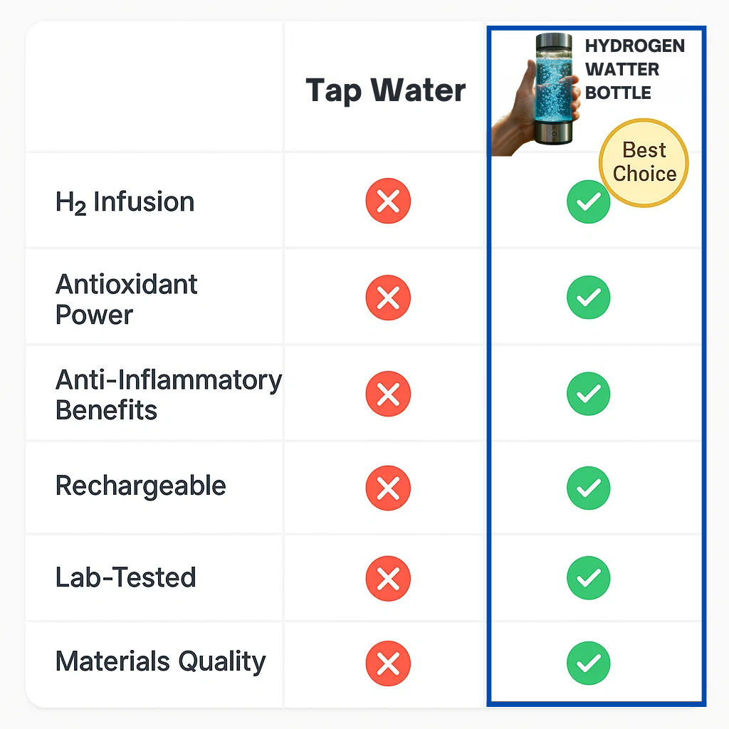 Norvo | Hydrogen Water Bottle | USB Rechargeable, Anti-Inflammatory & Perfect for Daily Hydration and Wellness