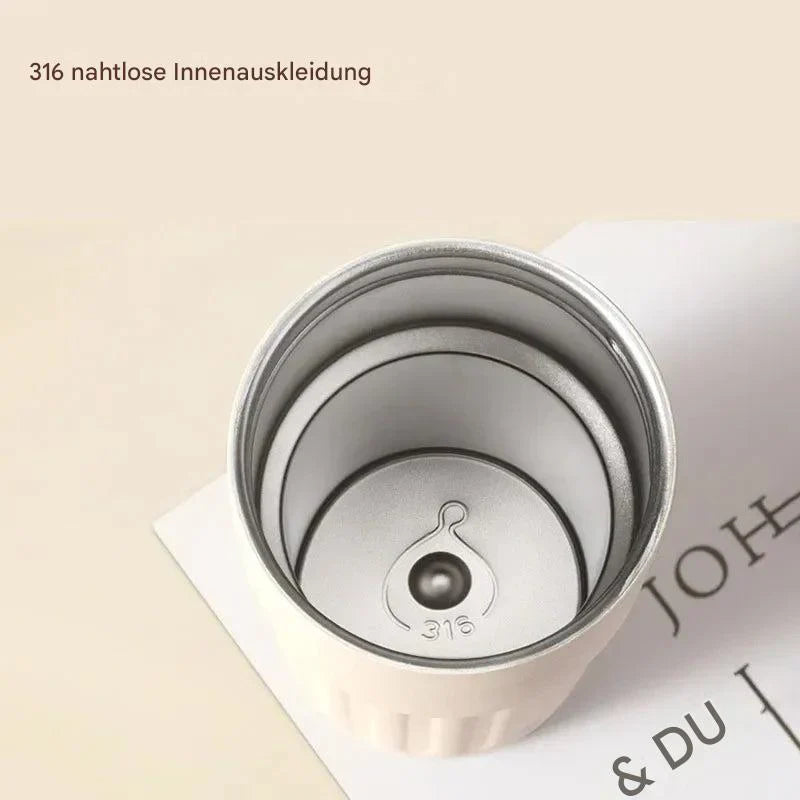 Norvo | Kompakt termoskrus med temperaturvisning – 410ml krus for varme og kalde drikker