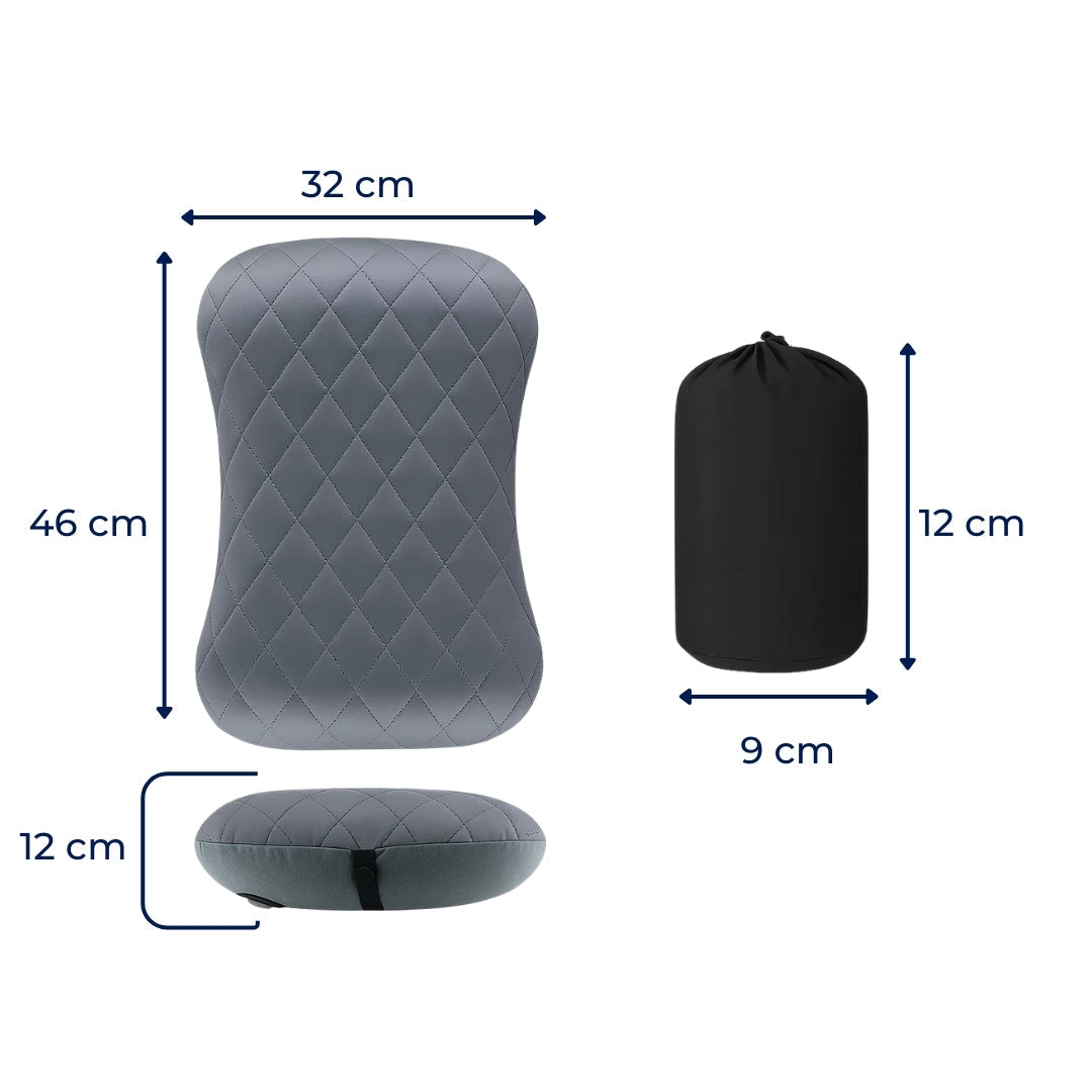 Ergonomisk nakke støtte – Oppblåsbar og lett – Lindrer nakkesmerter – Kompakt for fly og tog Norvo