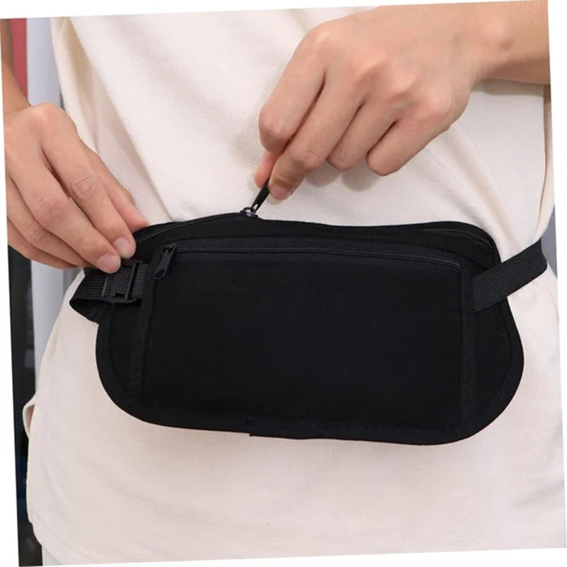 Norvo | Sport Hip Bag Justerbar med Glidelåslommer