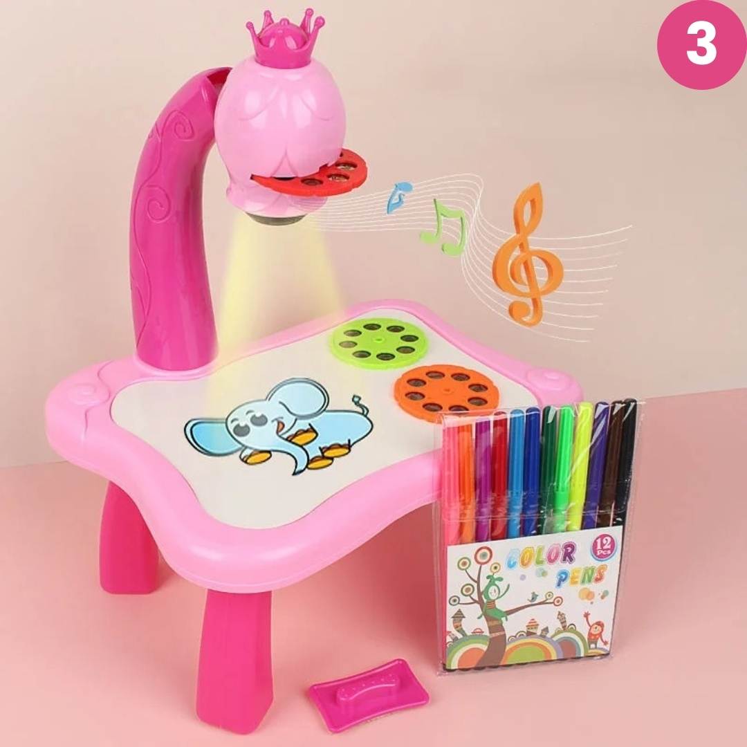 Norvo | ArtGlow Prosjektor | Inspirer Kreativitet & Læring - LED Tegnepen & Skrivebrett for Barn