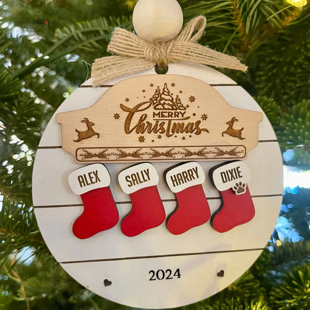 Julekule i personlig tre-design Norvo