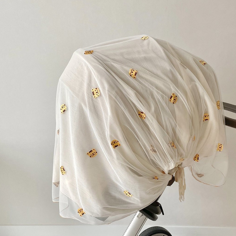 Norvo | Barnevogndeksel med muslin-stoff og myggnett for babyer