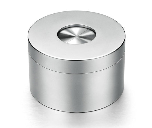 Norvo | Bærbar skrivebord rustfritt stål vindbeskyttet askebeger med roterende lokk, fullt lukket og luktfri design, for hjemmebruk og dekorasjon