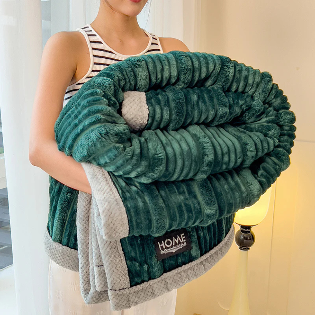 Norvo | Varm Plush Vinterteppe for Seng & Sofa