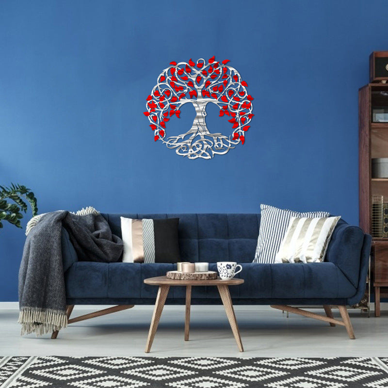 Norvo | Livets Tre - Metall Trevegg Kunst