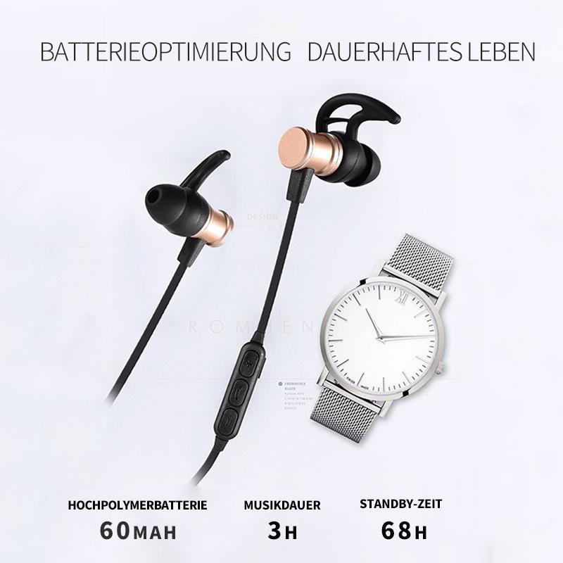 Norvo | Bluetooth-Hodetelefoner, Stereo In-Ear Hodetelefoner, Sikker Passform For Sport, Treningssenter, Reise (Vanntett, Støyreduserende Mikrofon)