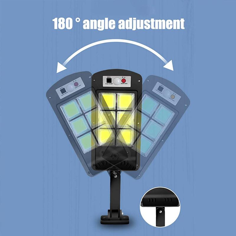 Norvo | 200W Utendørs Solenergi LED Lampe med Fjernkontroll, Bevegelses- og Dusk Sensor