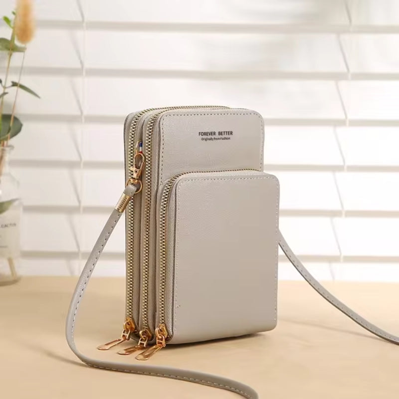 Norvo | Lær Crossbody Telefonveske | Over skulderen Telefonveske