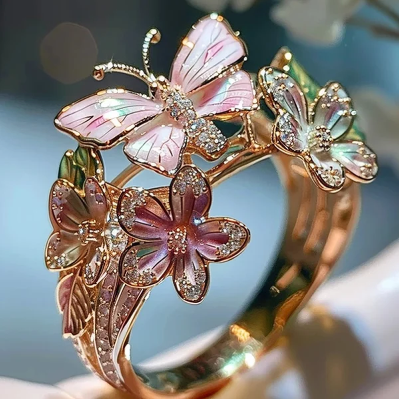 Butterfly flower ring | Norvo