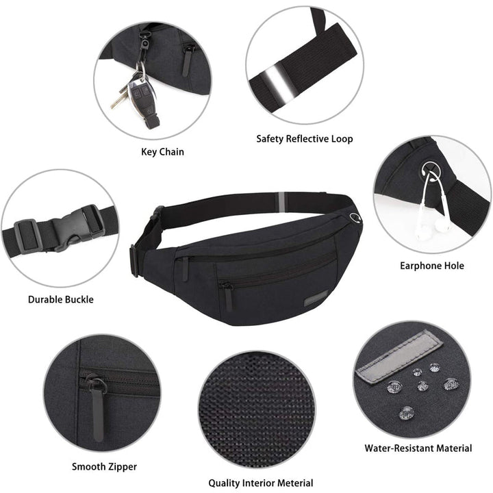 Norvo | Stor Crossbody Livremsekk Belt Bag