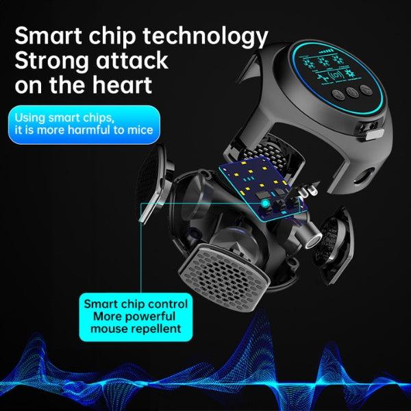 Norvo | Plug-In Ultrasonic Mus Repellent | Kjemikaliefri. Stille og dekker opptil 3200 kvadratfot for innendørs og utendørs bruk