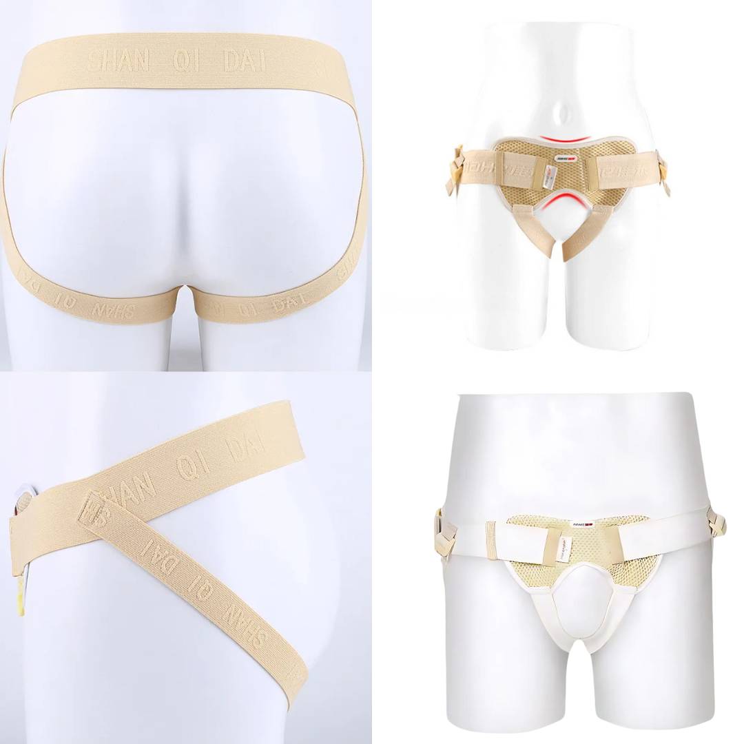 Norvo | Justerbart lyske brokk støttebelte for menn | Komfortabelt pustende brokk støtte for å forbedre mobiliteten