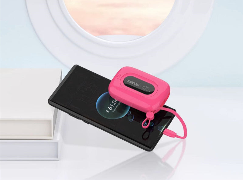 Norvo | 10000mAh Innebygd Dobbelt Kabel Power Bank