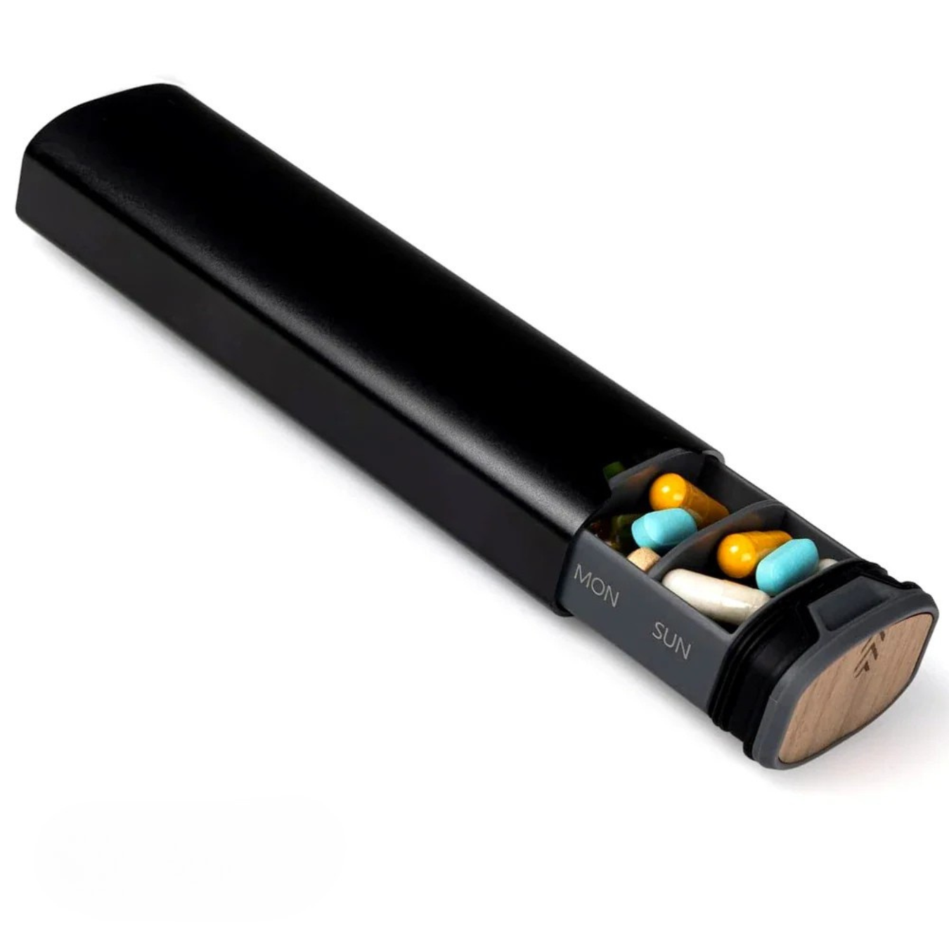Norvo | 7-dagers medisinorganisator – kompakt lekkasjesikker pilleboks for hjemme og reise