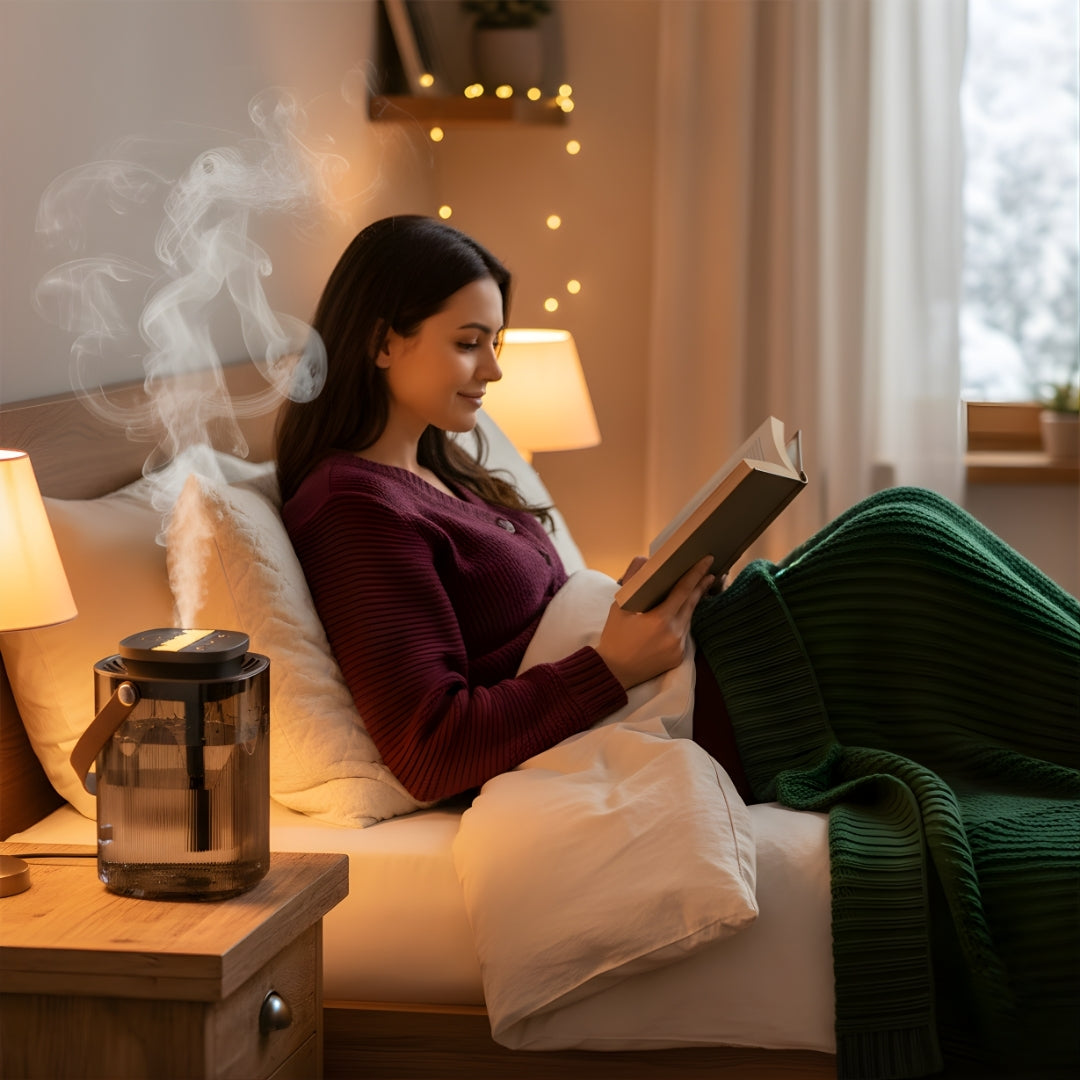 Essensiell Olje Aroma – Stille 3 L Tank – Linder Tørr Luft, Beroliger Huden & Forbedrer Søvnkvaliteten Norvo